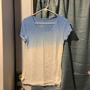 Blue and white shirt